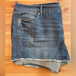 Torrid denim shorts frayed hem